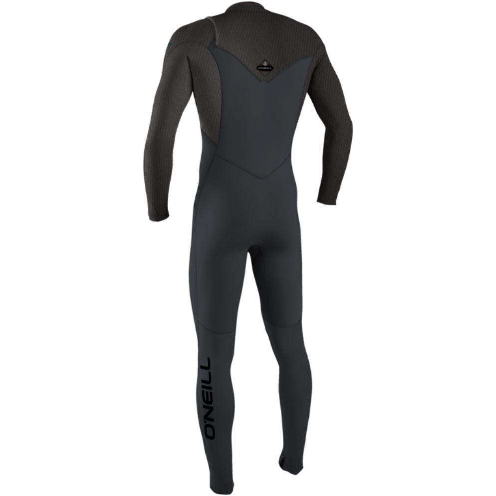2026 O'Neill Mens Hyperfreak 3/2mm+ Chest Zip Wetsuit 5343 - Tempered Steel / Graphite